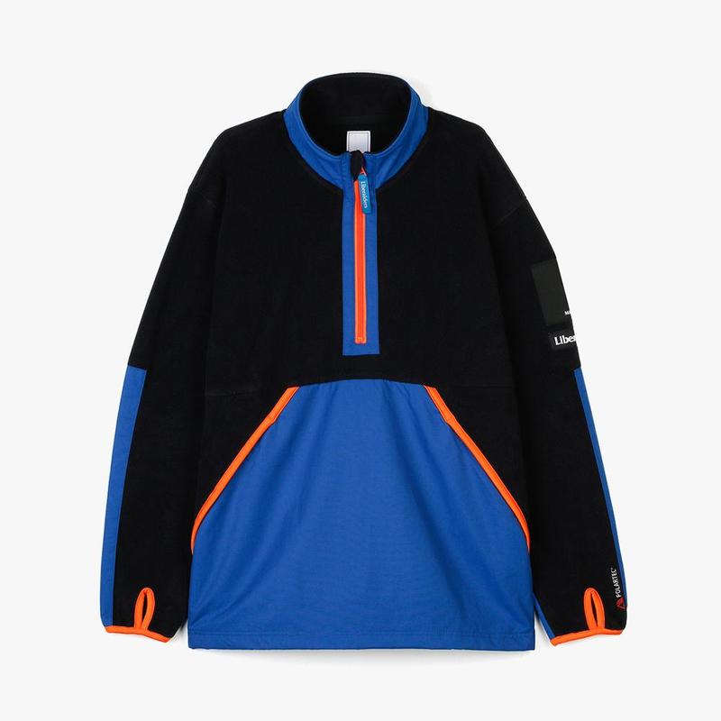 り／Liberaiders／POLARTEC ZIP PULLOVER Liberaiders Polartec Zip Pullover - Blue | Garmentory