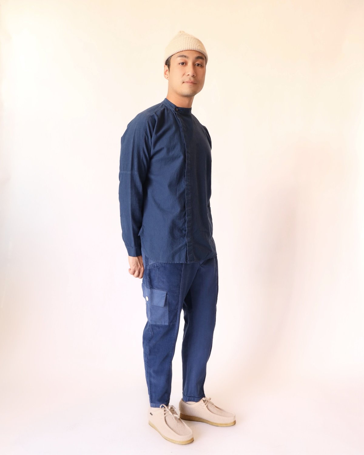 SEEKER A Sym Button Up in Indigo - Image 3 of 7