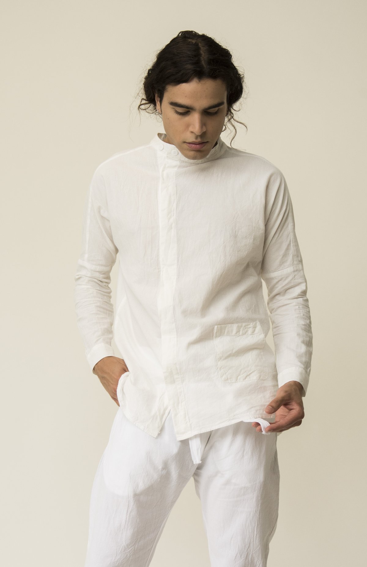 A Sym Button Up in White - Image 3 of 5