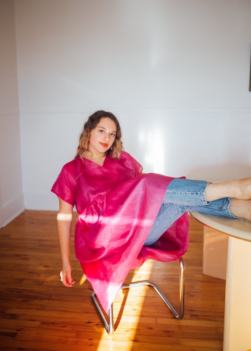 Nomiah Tulip Dress - Fuchsia