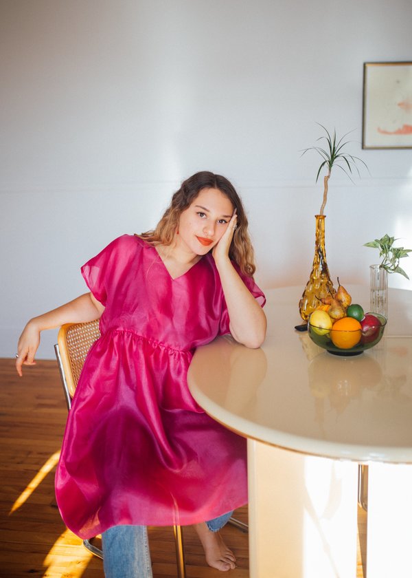 Nomiah Tulip Dress - Fuchsia