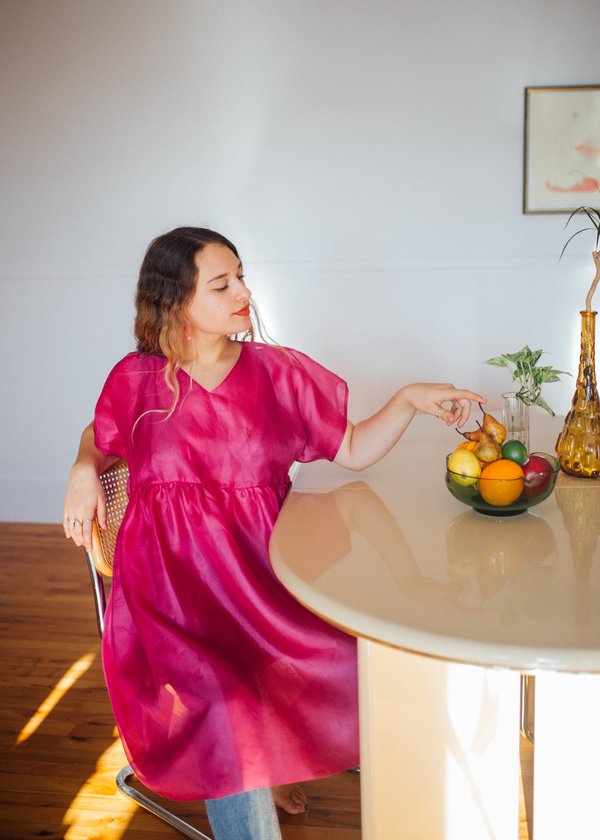 Nomiah Tulip Dress - Fuchsia