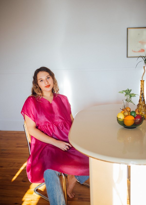 Nomiah Tulip Dress - Fuchsia