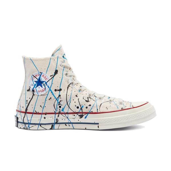 Chuck 70 Archive Paint Splatter Print HI 'Egret / Digital Blue / Egret'