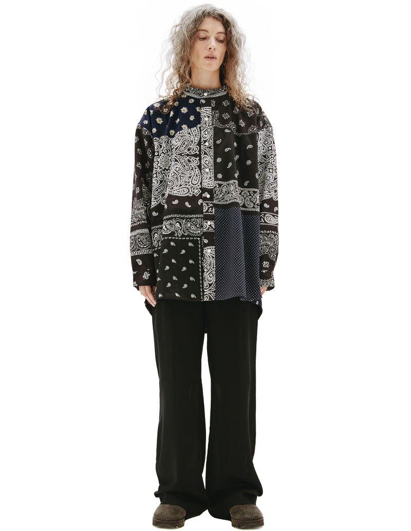 Children of the discordance Black Shirt With Paisley | Garmentory