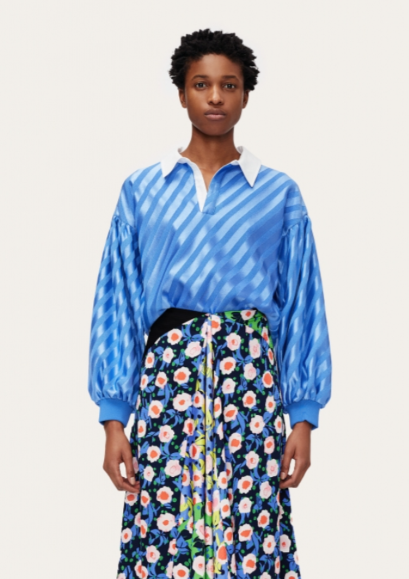 Stine Goya Yousef Jersey Top - blue | Garmentory