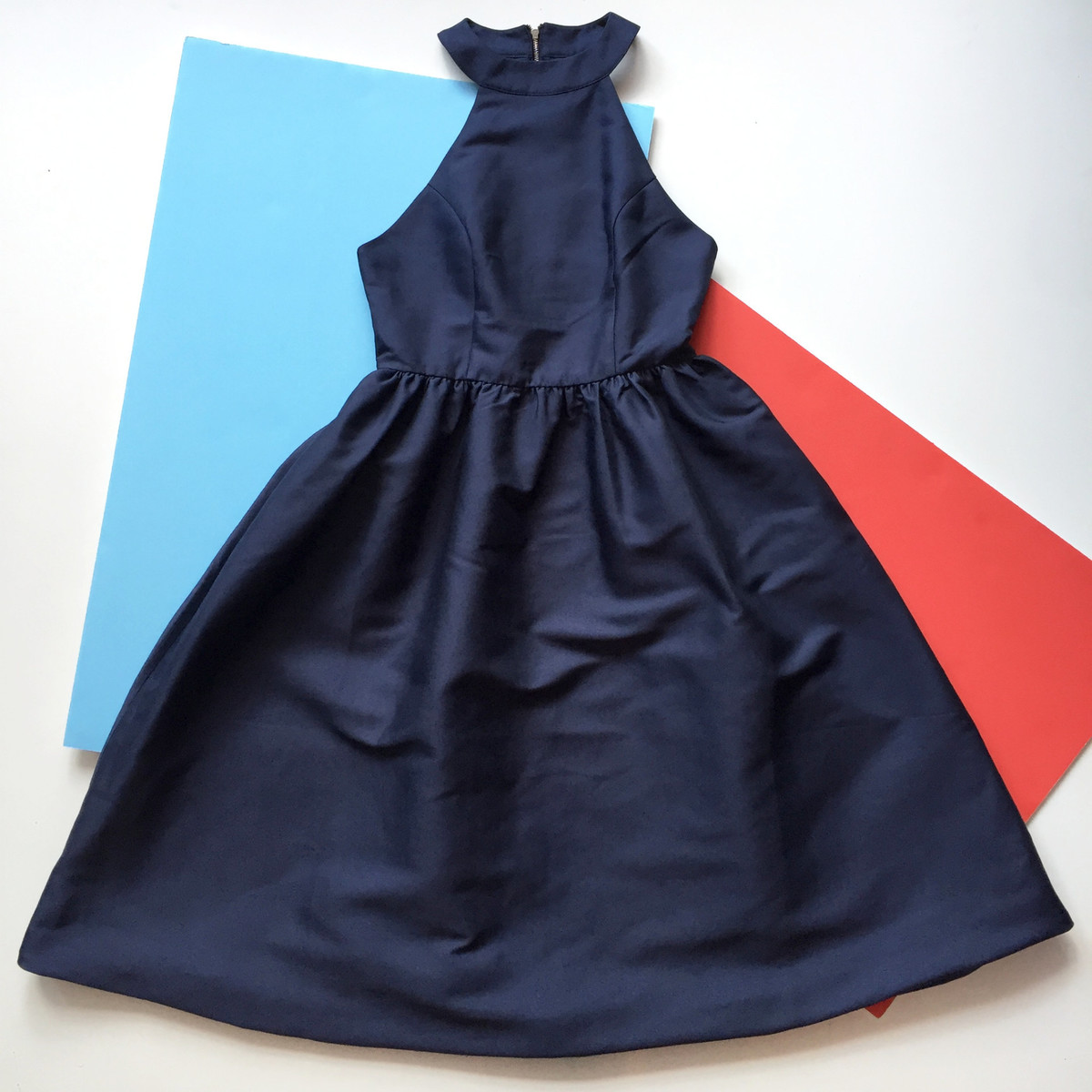 blue marine pink dress Pink and Light Blue Drawstring Mini Dress Medium main image 1