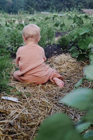 kids Petits Vilains Ami Woven Tee - Earth kids Petits Vilains Ami Woven Tee - Earth