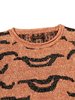 Kapital 7GLinen Nepal Tiger Crew Sweater - Orange - Thumbnail 3