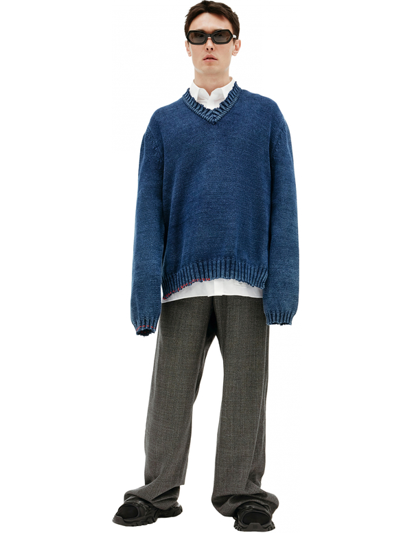 Maison Margiela V-Neck Sweater | Garmentory