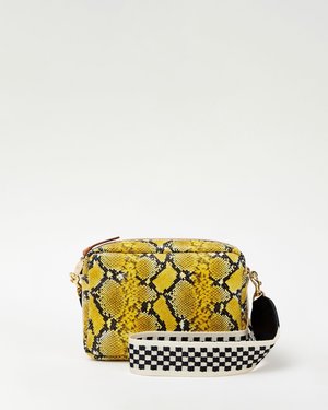 Clare V. Midi Sac - Yellow Mini Snakeskin Clare V. Midi Sac - Yellow Mini Snakeskin