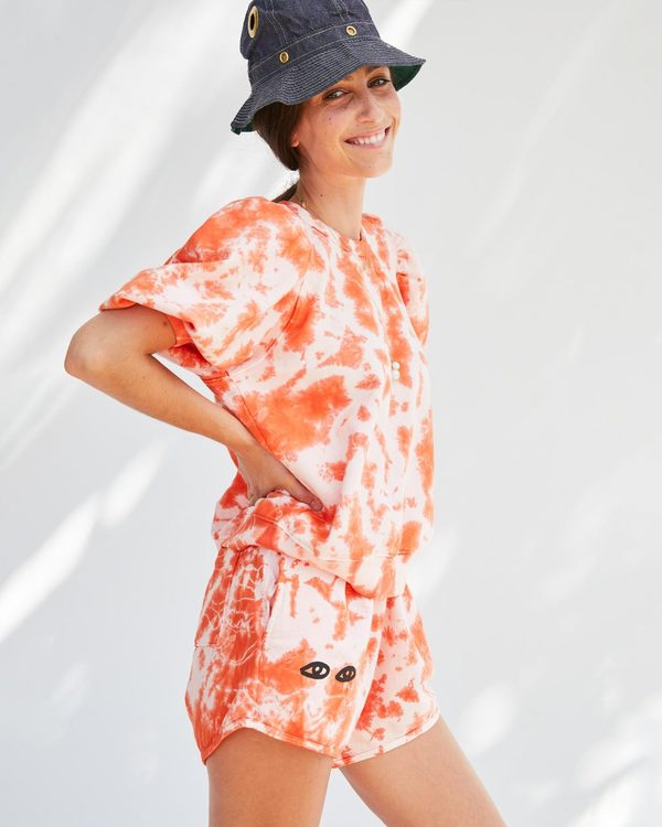 Clare V | Tie-Dye Puff Sleeve Sweatshirt *FINAL SALE* | Garmentory
