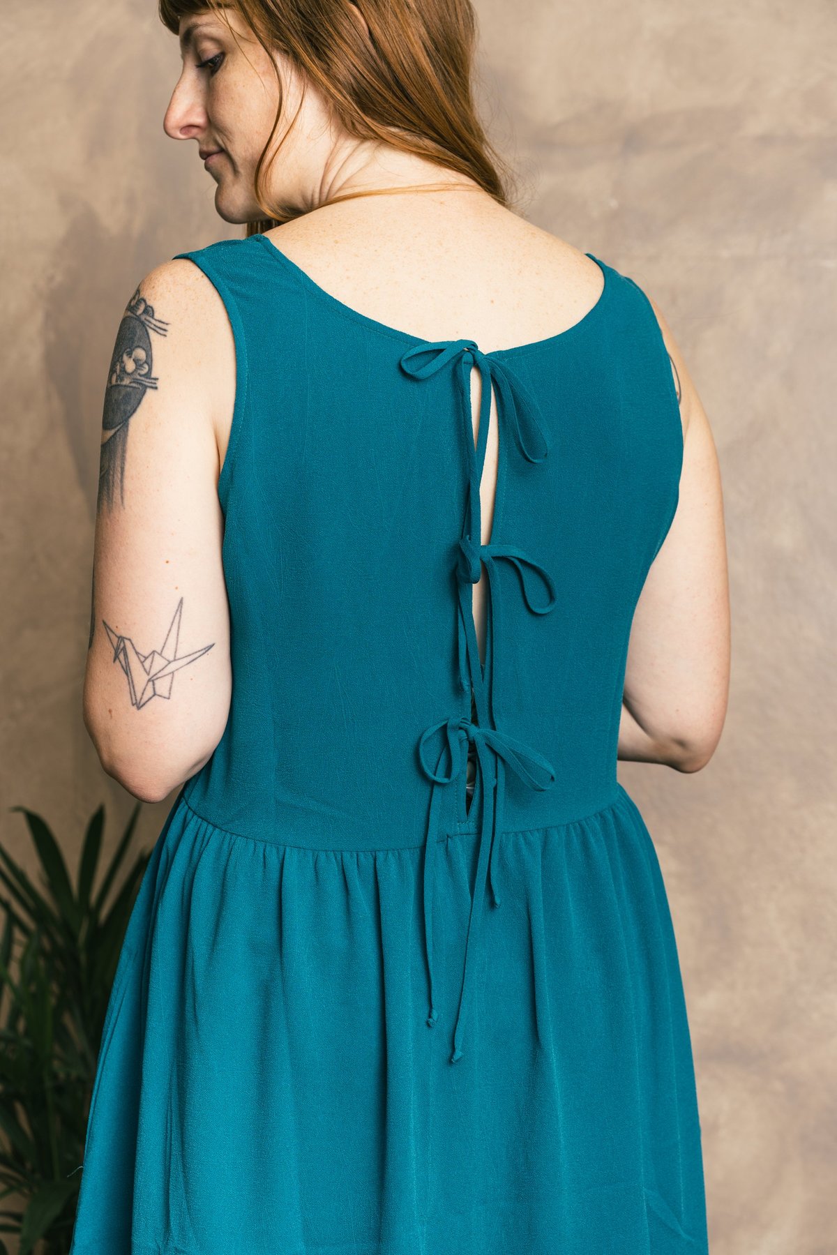 Altar Houseline Reversible Gwendolyn Dress - Vibrant Turquoise | Garmentory