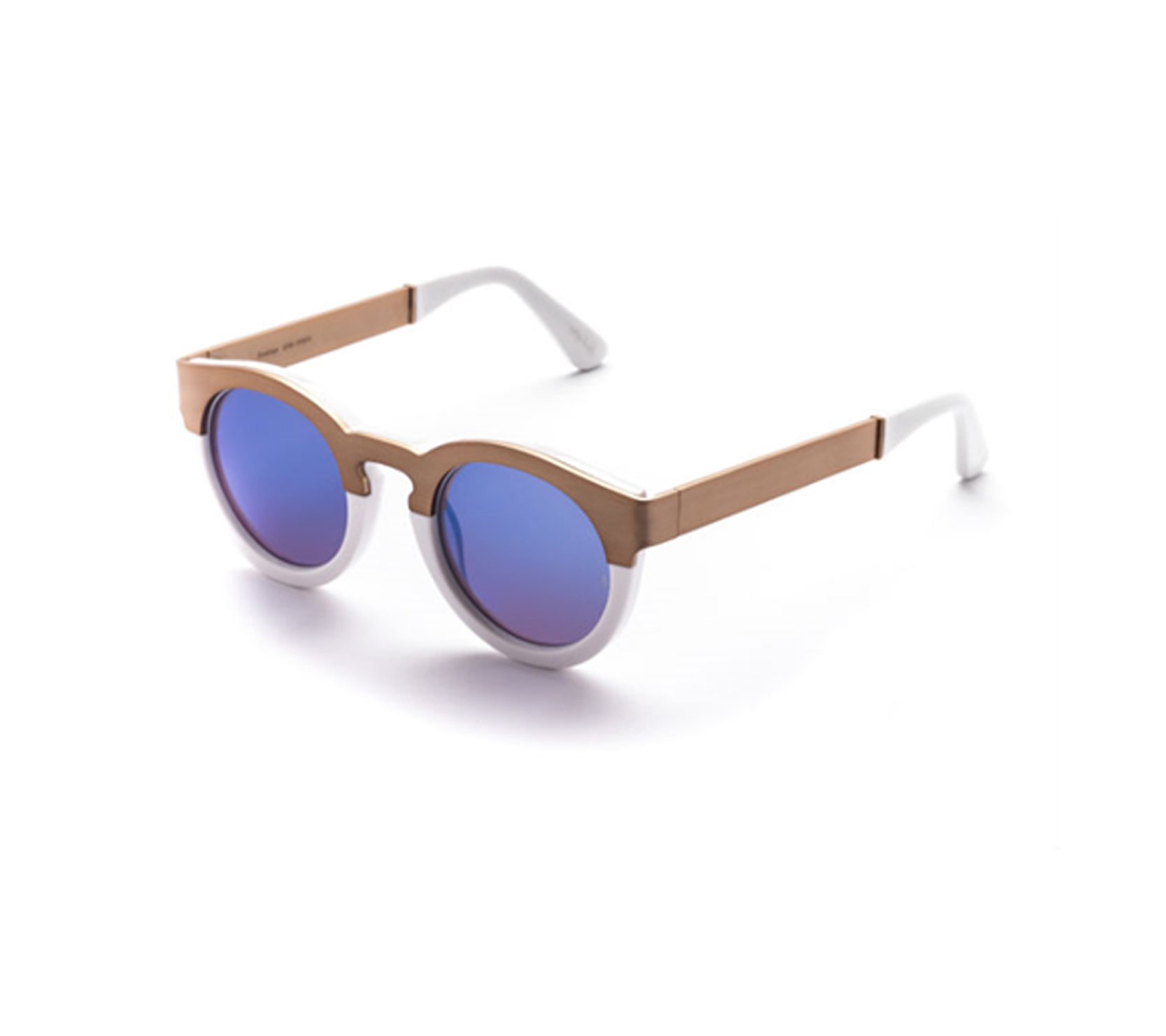 SUNDAY SOMEWHERE SOELAE IN WHITE Soelae Honeycomb | Unisex Round Acetate Sunglasses | Sunday  main image 3