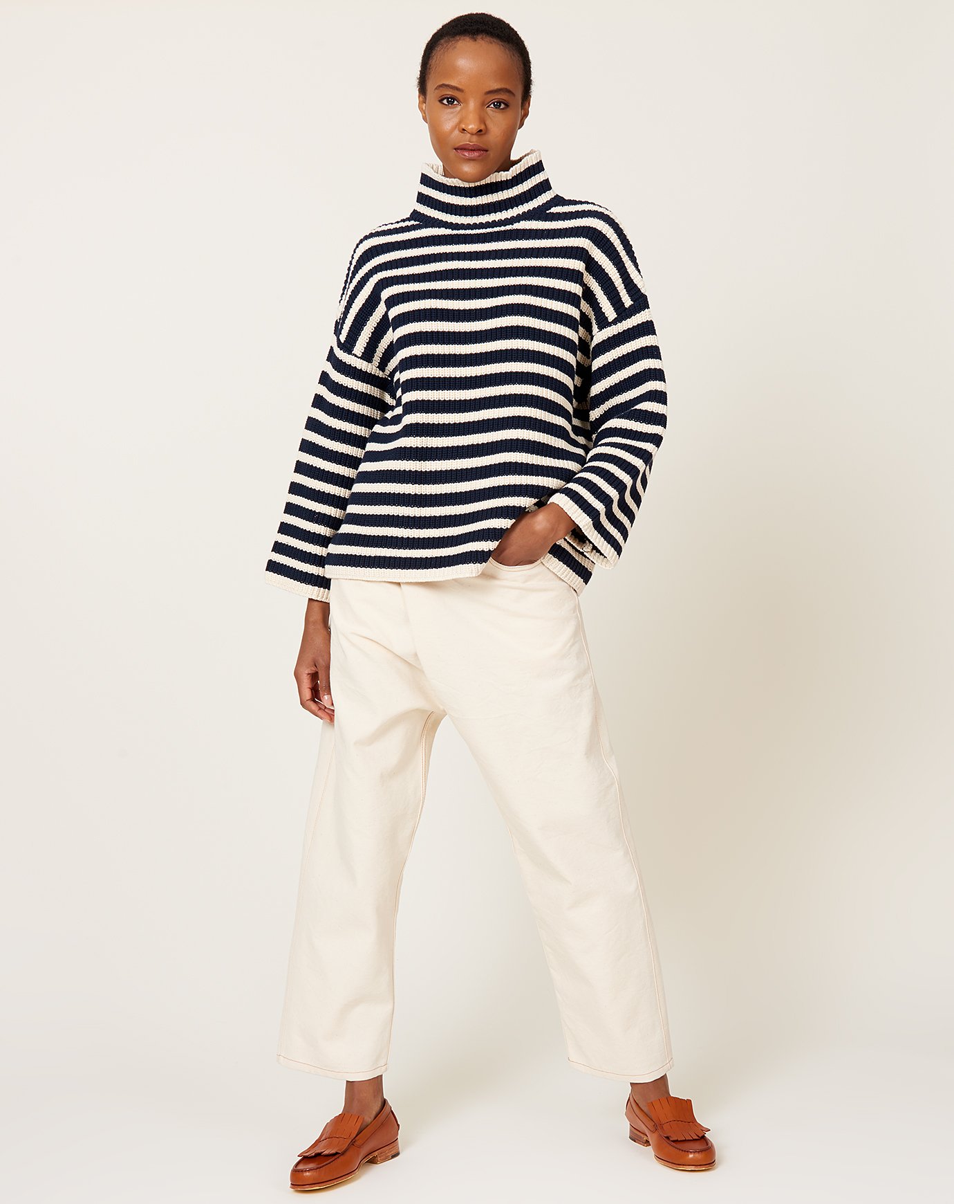 Demy Lee Olyvia Stripe Turtleneck 