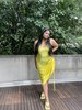 SVNR Naturally Dyed Yoo Maxi Slip - Yellow - Thumbnail 4