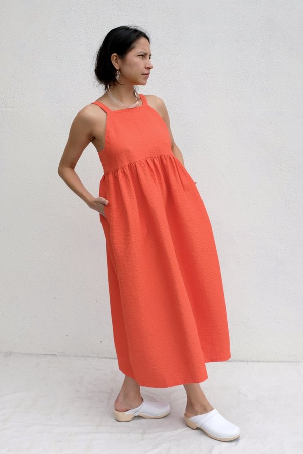 open lace back dress Rachel Comey Orange Fringe Sleeveless Dress Est. Size S  Mine & Yours