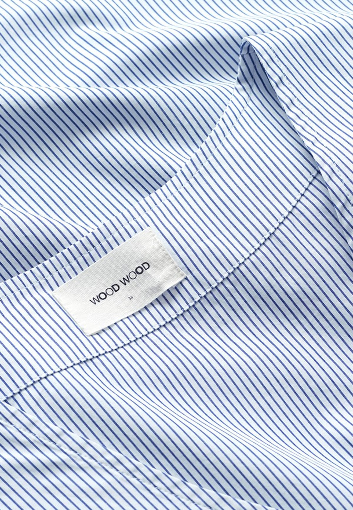 Wood Wood Nova Poplin Dress - Blue Stripe - Image 3 of 4