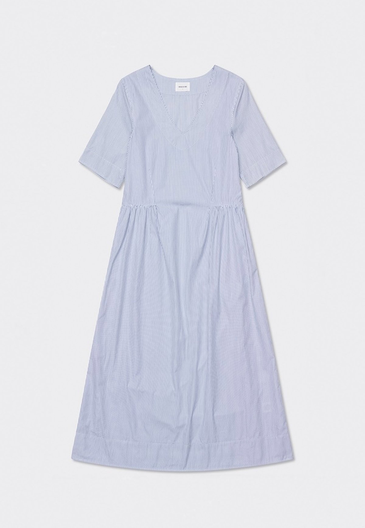 Wood Wood Nova Poplin Dress - Blue Stripe - Image 4 of 4