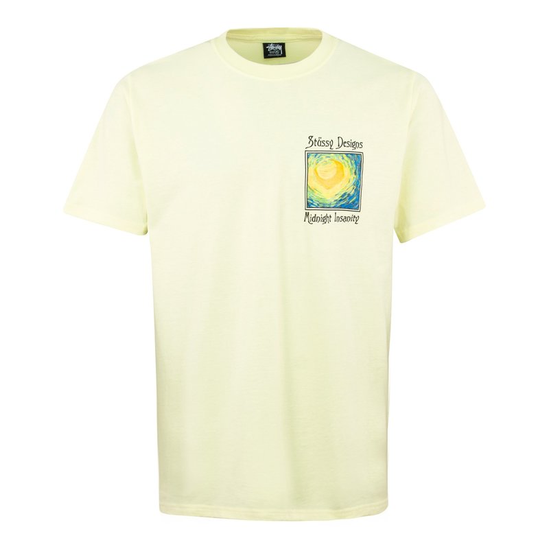 Stussy Midnight Insanity T-Shirt - Lemon | Garmentory