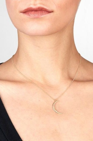 Ariel Gordon Crescent Moon Pendant Necklace Ariel Gordon Crescent Moon Pendant Necklace