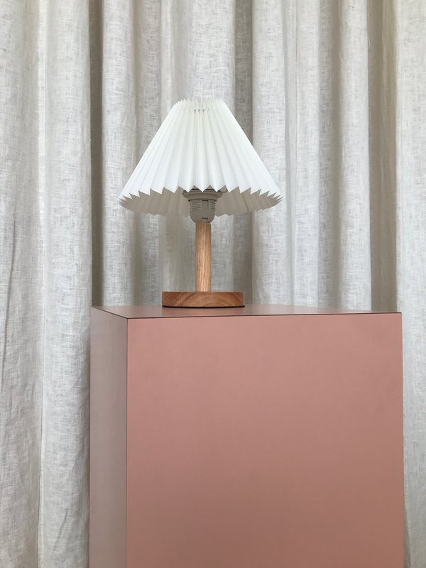 Ri-Ri-Ku SHORT WOODEN FAN LAMP - cream Ri-Ri-Ku SHORT WOODEN FAN LAMP - cream