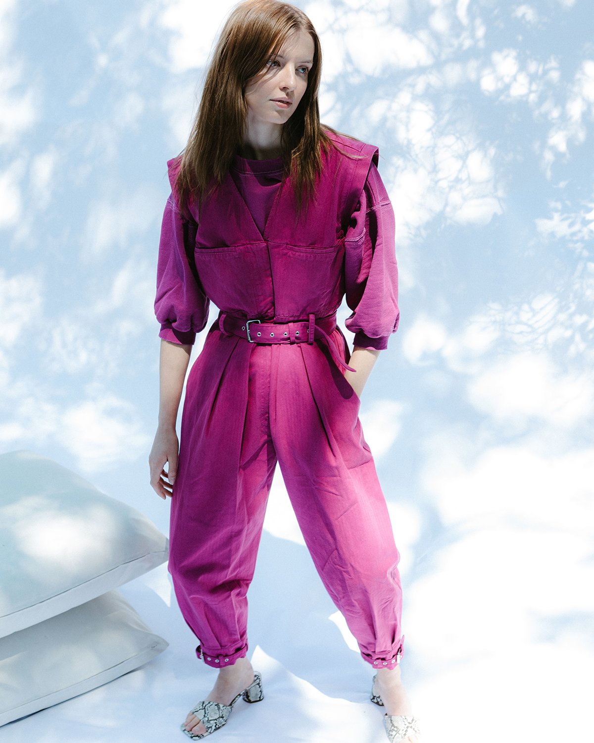 Rachel Comey Sahara Jumpsuit - Raspberry | Garmentory