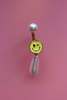 Safsafu Smiley Earring - Gold - Thumbnail 2