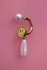 Safsafu Smiley Earring - Gold - Thumbnail 3