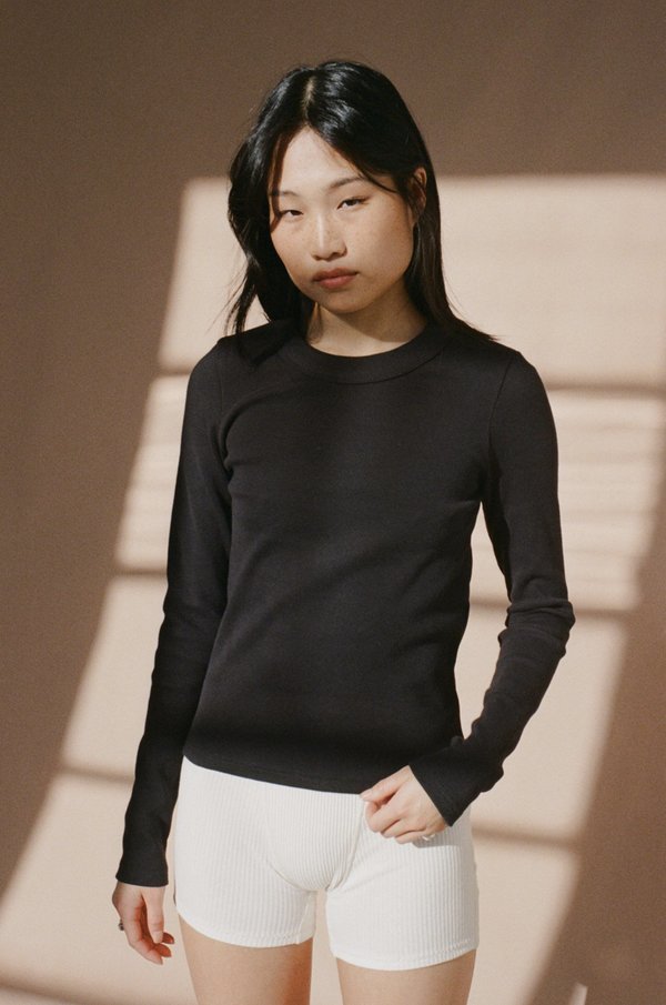 NEUW Jonesy Ribbed Cotton Long Sleeve 
