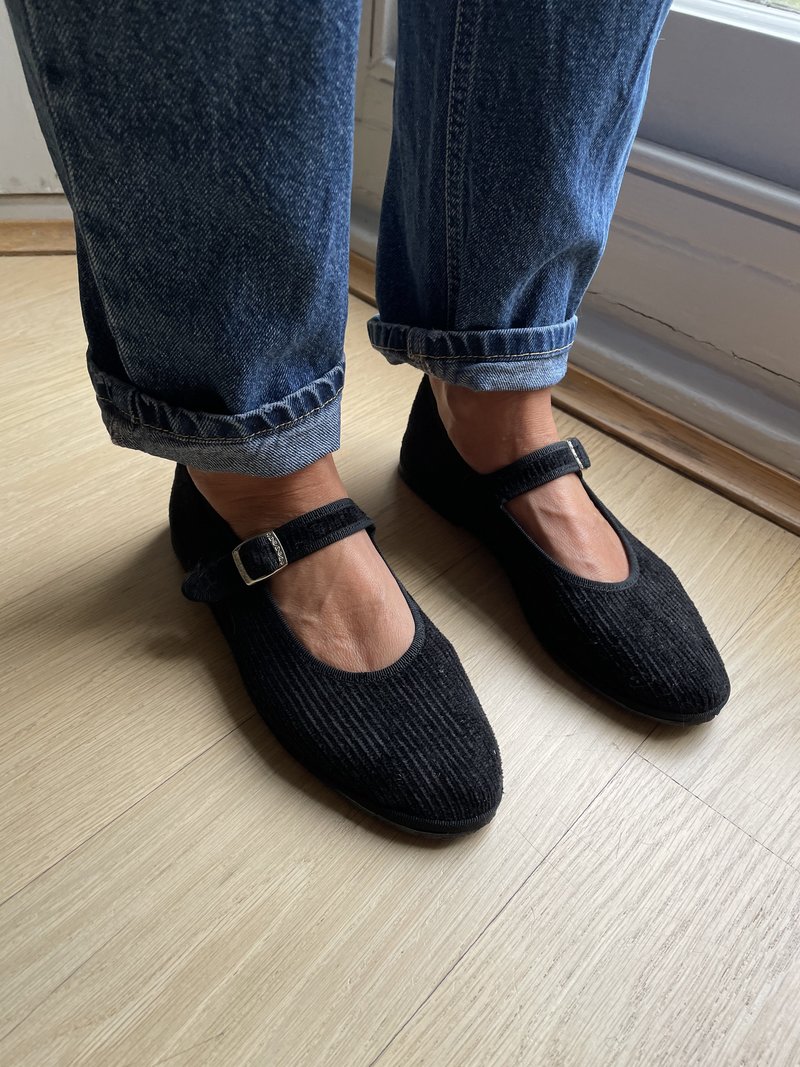 Drogheria Crivellini Mary Janes - Black Corduroy | Garmentory