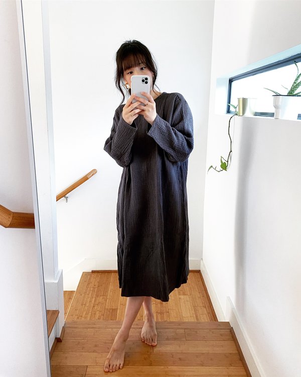 October Dress, Charcoal | Garmentory
