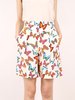 Vintage escada silk butterfly shorts - white/multi - Thumbnail 1