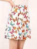 Vintage escada silk butterfly shorts - white/multi - Thumbnail 4