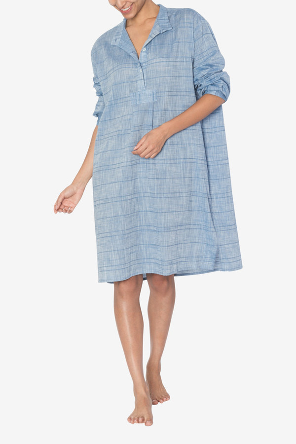 The Sleep Shirt Long Sleep Shirt Chain Stitch Garmentory