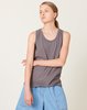 ICHI ANTIQUITES Dry Jersey Tank Top - Grey - Thumbnail 4