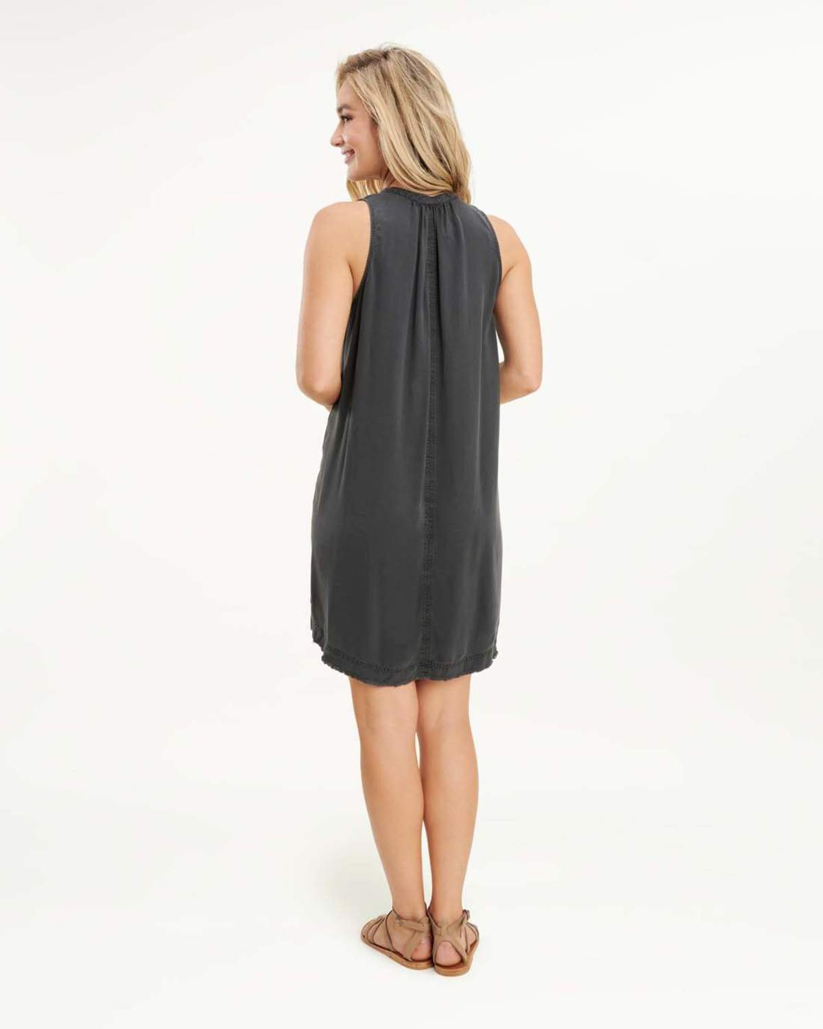 silver leather dress Final Sale Plus Size Faux Wrap Pleated Waist Foil Dress in Silver