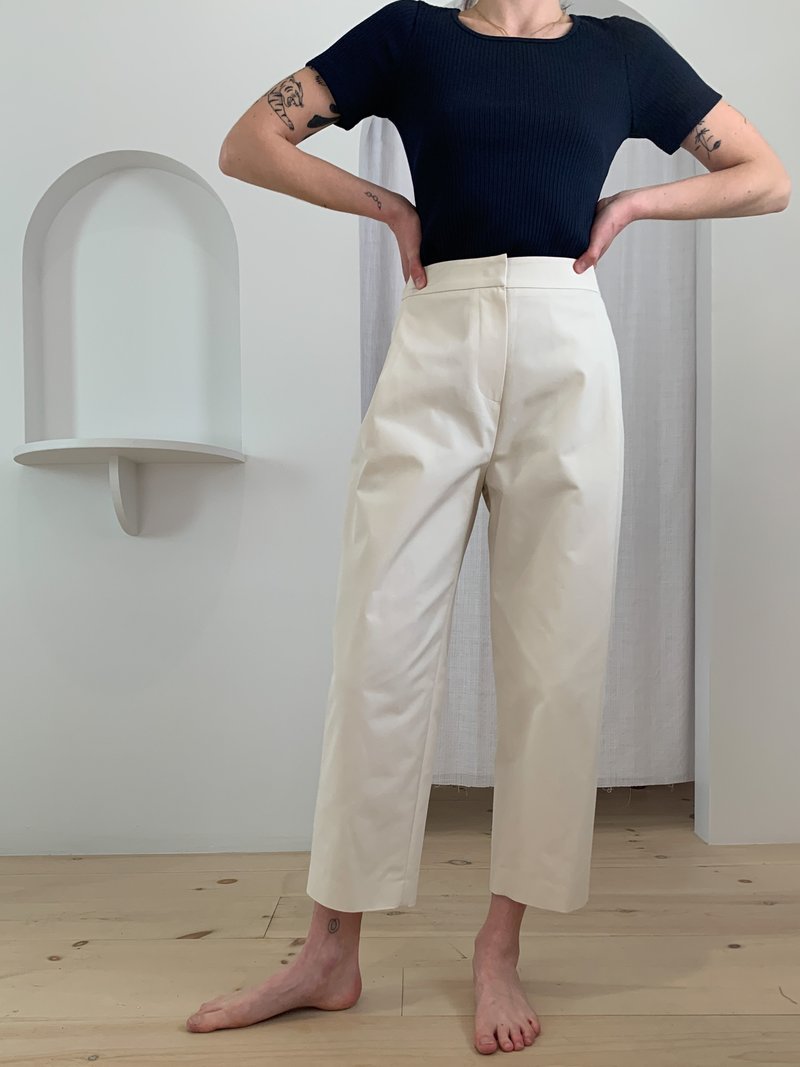 ◎AMOMENTO◎ GARCONNE DENIM PANTSWHITE AM23SSW02DNWH AMOMENTO New Garconne Pants | Garmentory