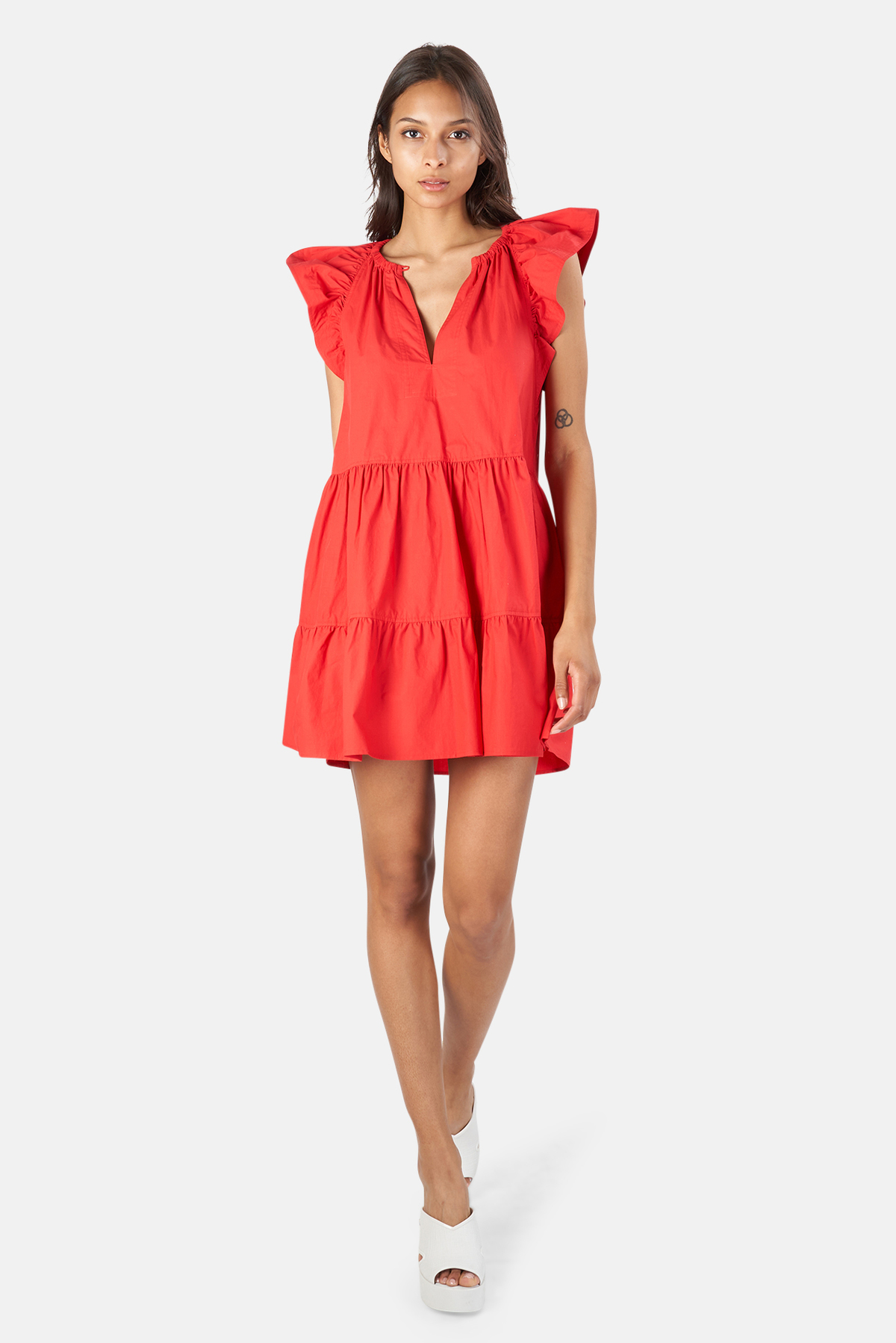 A.L.C. Harper Dress - Deep Red | Garmentory
