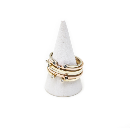 Gabriela Artigas Single White Diamond Ring in White Gold Gabriela Artigas Single White Diamond Ring in White Gold