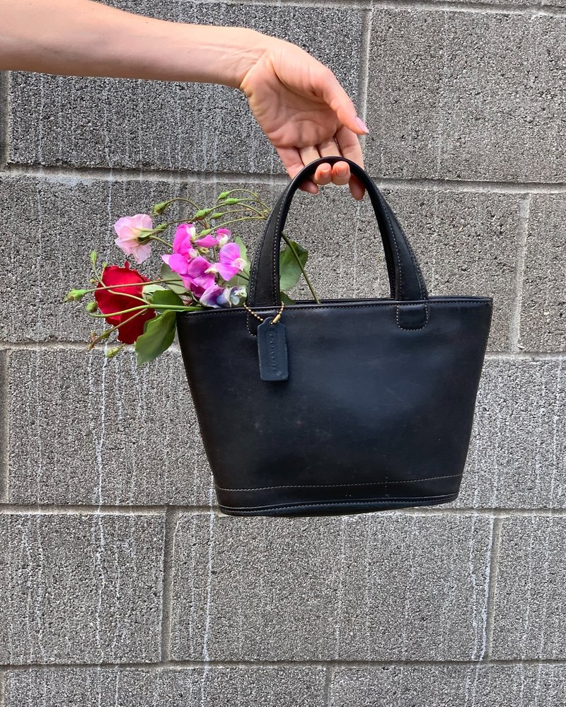 Vintage Coach Mini Handbag - Black