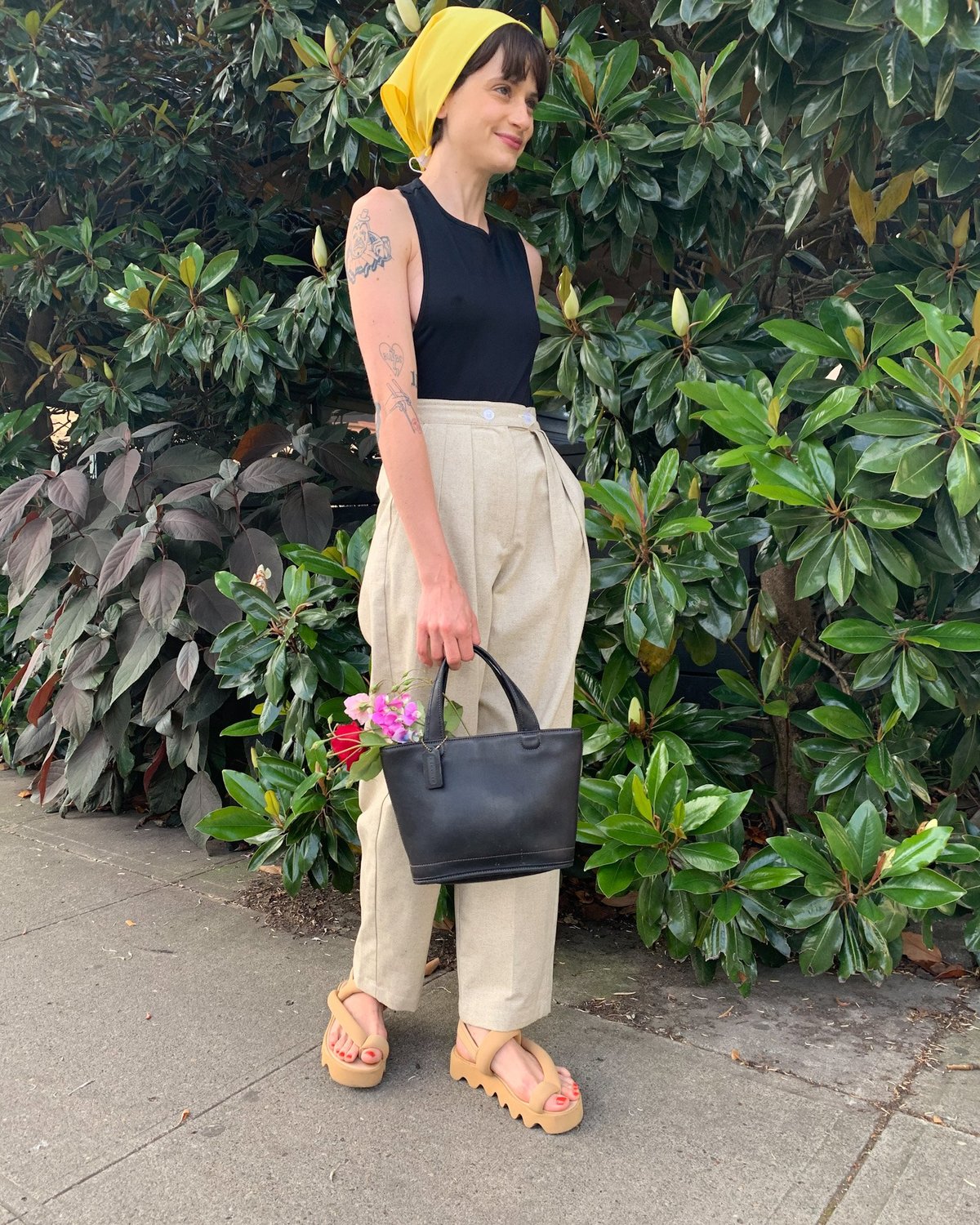 Vintage Coach Mini Handbag - Black - Image 2 of 4