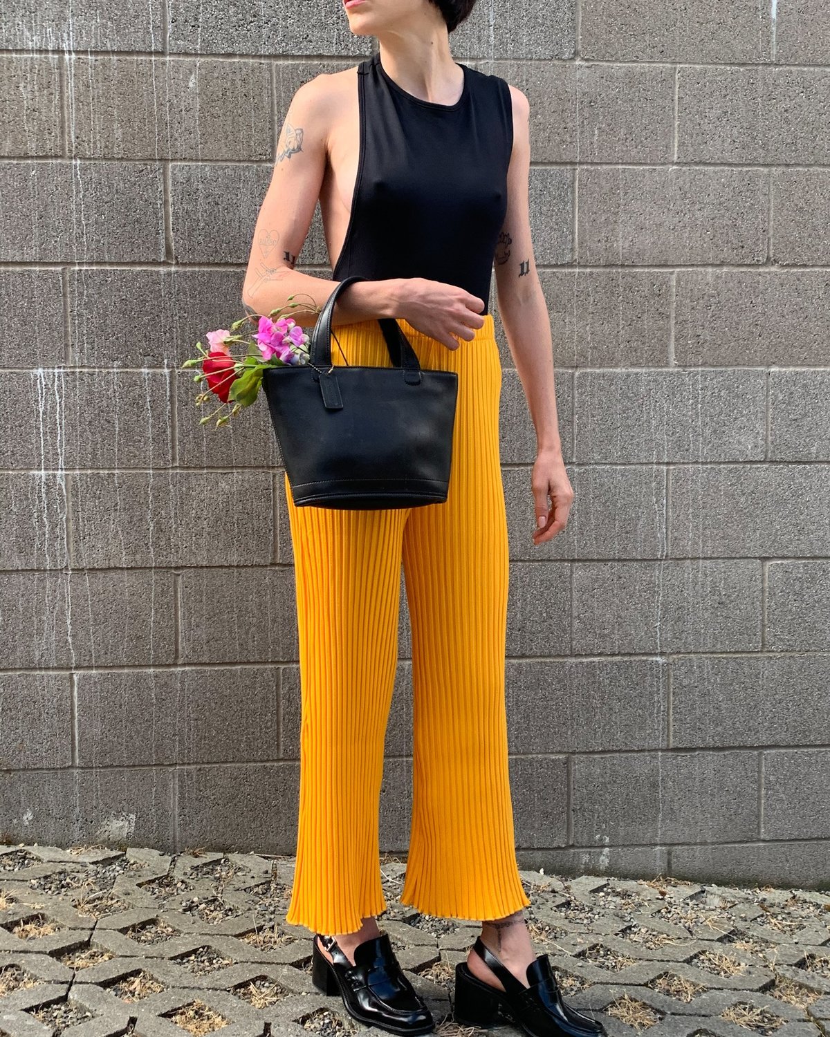 Vintage Coach Mini Handbag - Black - Image 1 of 4