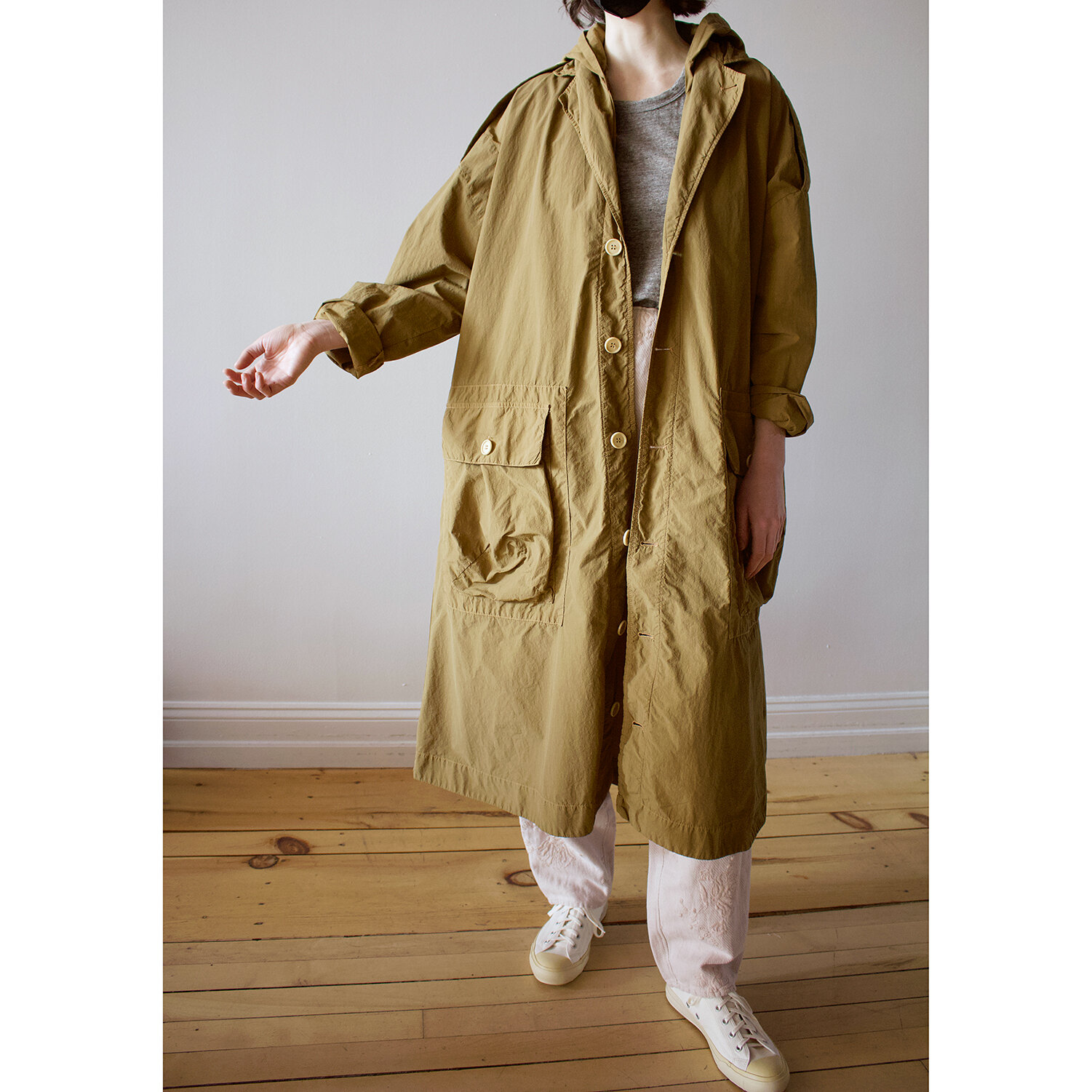 Henrik Vibskov archiveミリタリー カバーオールジャケット Flat Anorak in Camouflage | Henrik Vibskov | Covet + Lou | Covet + Lou