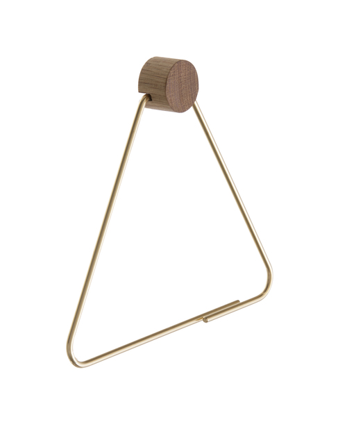 Ferm Living Brass And Oak Toilet Paper Holder Ferm Living Brass And Oak Toilet Paper Holder