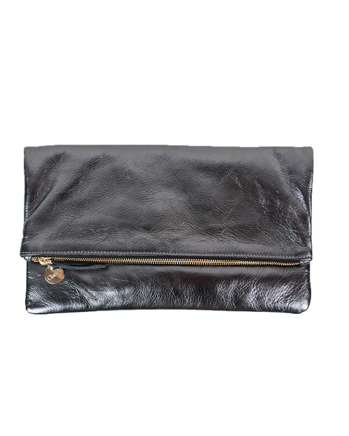 Clare V. Foldover Clutch in Gunmetal Clare V. Foldover Clutch in Gunmetal