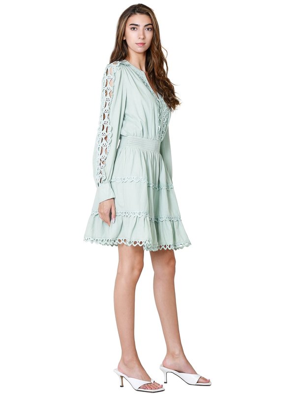 Endless Rose Lace Trim Detail Dress - Mint | Garmentory Endless Rose Lace Trim Detail Dress - Mint | Garmentory