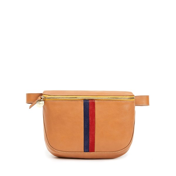 CLARE V. Fanny Pack bag - Natural/Stripes CLARE V. Fanny Pack bag - Natural/Stripes
