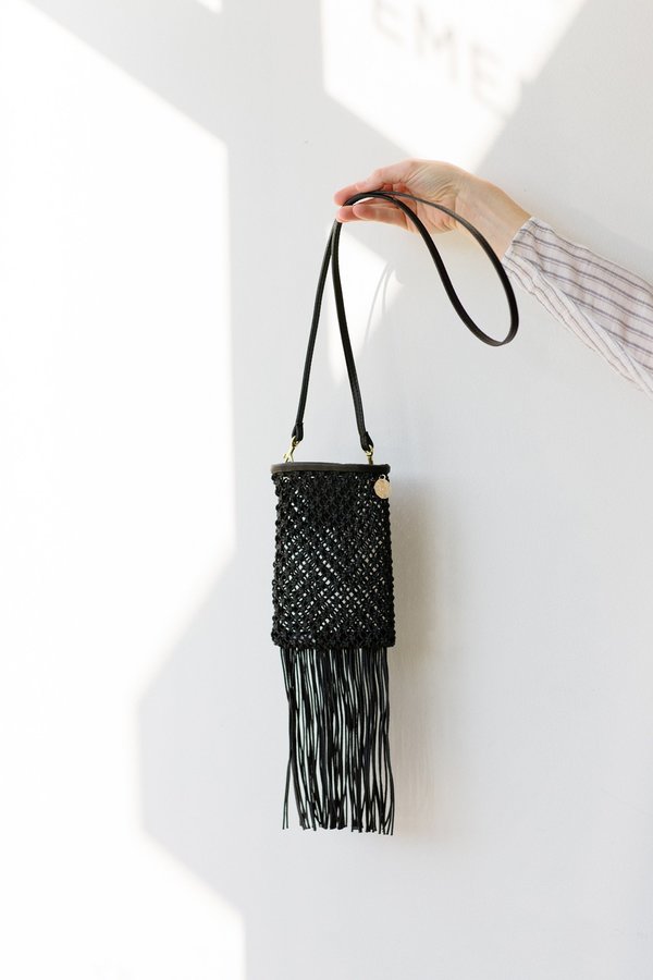 Clare V. Poche Crochet Crossbody - Black Clare V. Poche Crochet Crossbody - Black