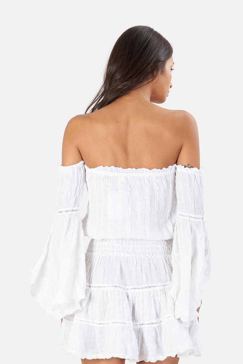 Sunday Saint Tropez Cecilia Dress - White | Garmentory